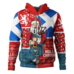 ScotsTee Shop Scottish Leith District Ancient Clan Crest Tartan Hoodie Scotland Christmas Santa