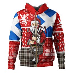 ScotsTee Shop Scottish Little Arisaid Weathered Clan Crest Tartan Hoodie Scotland Christmas Santa