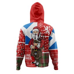 ScotsTee Shop Scottish Leighton Ancient Clan Crest Tartan Hoodie Scotland Christmas Santa