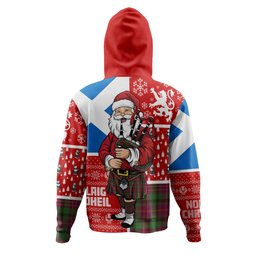 ScotsTee Shop Scottish Leighton Modern Clan Crest Tartan Hoodie Scotland Christmas Santa