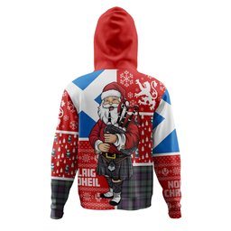ScotsTee Shop Scottish MacBride Weathered Clan Crest Tartan Hoodie Scotland Christmas Santa