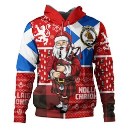 ScotsTee Shop Scottish MacGregor Rob Roy (Gregor Red & Black) Weathered Clan Crest Tartan Hoodie Scotland Christmas Santa