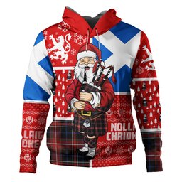 ScotsTee Shop Scottish MacDonald Sir John A (Donald Sir John A) Modern Clan Crest Tartan Hoodie Scotland Christmas Santa
