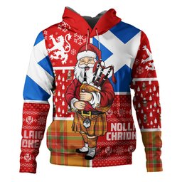 ScotsTee Shop Scottish MacBrair Ancient Clan Crest Tartan Hoodie Scotland Christmas Santa