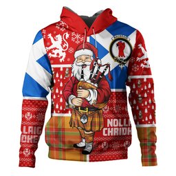 ScotsTee Shop Scottish MacBrair Ancient Clan Crest Tartan Hoodie Scotland Christmas Santa