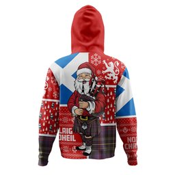 ScotsTee Shop Scottish MacCallum of Berwick Weathered Clan Crest Tartan Hoodie Scotland Christmas Santa