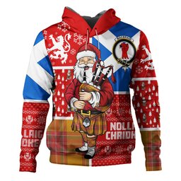 ScotsTee Shop Scottish MacBrair Weathered Clan Crest Tartan Hoodie Scotland Christmas Santa