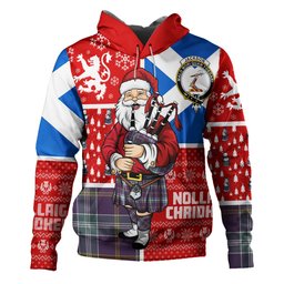 ScotsTee Shop Scottish Jackson Weathered Clan Crest Tartan Hoodie Scotland Christmas Santa