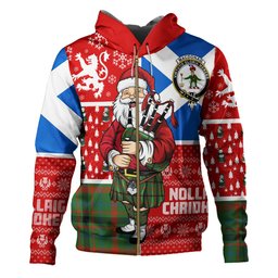 ScotsTee Shop Scottish MacDonagh Ancient Clan Crest Tartan Hoodie Scotland Christmas Santa