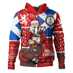 ScotsTee Shop Scottish MacClure Ancient Clan Crest Tartan Hoodie Scotland Christmas Santa