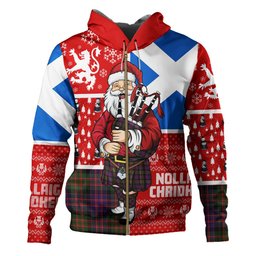 ScotsTee Shop Scottish MacBrayne Clan Crest Tartan Hoodie Scotland Christmas Santa