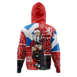 ScotsTee Shop Scottish MacDonald (Donald) Modern Clan Crest Tartan Hoodie Scotland Christmas Santa