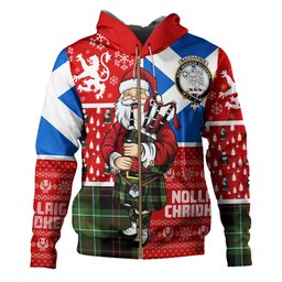 ScotsTee Shop Scottish MacDiarmid Ancient Clan Crest Tartan Hoodie Scotland Christmas Santa