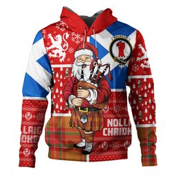 ScotsTee Shop Scottish MacBrair Modern Clan Crest Tartan Hoodie Scotland Christmas Santa