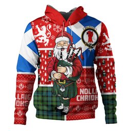 ScotsTee Shop Scottish MacBride Ancient Clan Crest Tartan Hoodie Scotland Christmas Santa