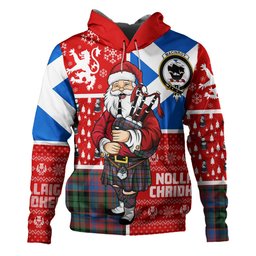 ScotsTee Shop Scottish MacInroy Ancient Clan Crest Tartan Hoodie Scotland Christmas Santa