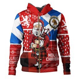ScotsTee Shop Scottish MacGregor Rob Roy (Gregor Red & Black) Ancient Clan Crest Tartan Hoodie Scotland Christmas Santa