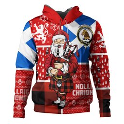 ScotsTee Shop Scottish MacGregor Rob Roy (Gregor Red & Black) Ancient Clan Crest Tartan Hoodie Scotland Christmas Santa