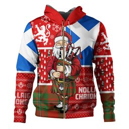 ScotsTee Shop Scottish MacGregor of Cardney (Gregor of Cardney) Ancient Clan Crest Tartan Hoodie Scotland Christmas Santa