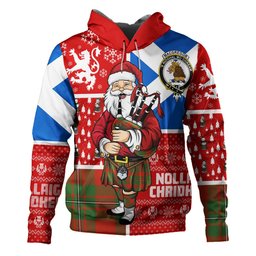 ScotsTee Shop Scottish MacGregor of Cardney (Gregor of Cardney) Ancient Clan Crest Tartan Hoodie Scotland Christmas Santa