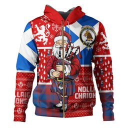 ScotsTee Shop Scottish MacGregor of Glengyle (Gregor of Deeside) Ancient Clan Crest Tartan Hoodie Scotland Christmas Santa