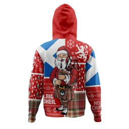 ScotsTee Shop Scottish MacGlashan Weathered Clan Crest Tartan Hoodie Scotland Christmas Santa