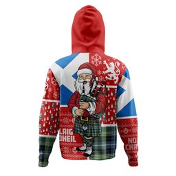 ScotsTee Shop Scottish MacKellar Ancient Clan Crest Tartan Hoodie Scotland Christmas Santa