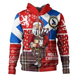 ScotsTee Shop Scottish MacDonell of Glengarry Dress Modern Clan Crest Tartan Hoodie Scotland Christmas Santa