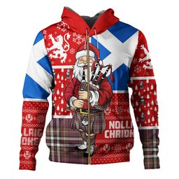 ScotsTee Shop Scottish MacDonell of Glengarry Dress Modern Clan Crest Tartan Hoodie Scotland Christmas Santa