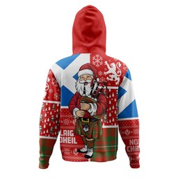 ScotsTee Shop Scottish MacGregor (Gregor) Ancient Clan Crest Tartan Hoodie Scotland Christmas Santa