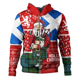 ScotsTee Shop Scottish MacLeod of Assynt Ancient Clan Crest Tartan Hoodie Scotland Christmas Santa