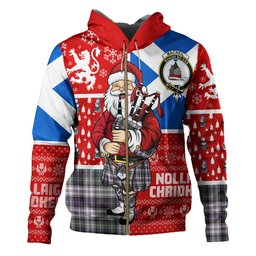 ScotsTee Shop Scottish MacNeil of Barra (MacNeil MacNeill) Paton Dress Weathered Clan Crest Tartan Hoodie Scotland Christmas Santa