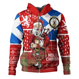 ScotsTee Shop Scottish Maver Weathered Clan Crest Tartan Hoodie Scotland Christmas Santa