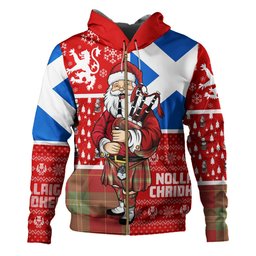 ScotsTee Shop Scottish Maver Weathered Clan Crest Tartan Hoodie Scotland Christmas Santa
