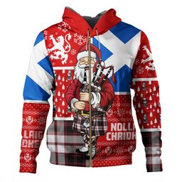 ScotsTee Shop Scottish MacPherson of Pitmain Modern Clan Crest Tartan Hoodie Scotland Christmas Santa