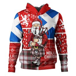 ScotsTee Shop Scottish MacPherson of Pitmain Weathered Clan Crest Tartan Hoodie Scotland Christmas Santa