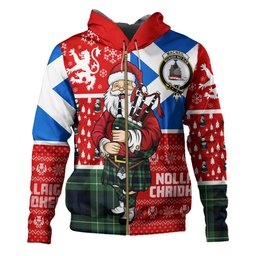 ScotsTee Shop Scottish MacNeil of Colonsay (MacNeil of Barra of Colonsay) Modern Clan Crest Tartan Hoodie Scotland Christmas Santa