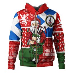 ScotsTee Shop Scottish Marr Ancient Clan Crest Tartan Hoodie Scotland Christmas Santa