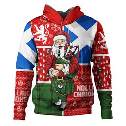 ScotsTee Shop Scottish Marr Ancient Clan Crest Tartan Hoodie Scotland Christmas Santa
