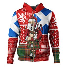 ScotsTee Shop Scottish MacWhirter Ancient Clan Crest Tartan Hoodie Scotland Christmas Santa