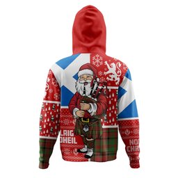 ScotsTee Shop Scottish MacNeish Modern Clan Crest Tartan Hoodie Scotland Christmas Santa
