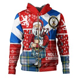 ScotsTee Shop Scottish Maver Dress Ancient Clan Crest Tartan Hoodie Scotland Christmas Santa