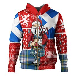 ScotsTee Shop Scottish Maver Dress Ancient Clan Crest Tartan Hoodie Scotland Christmas Santa
