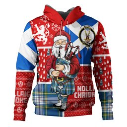 ScotsTee Shop Scottish Maver Dress Ancient Clan Crest Tartan Hoodie Scotland Christmas Santa