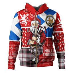 ScotsTee Shop Scottish MacPherson of Pitmain Ancient Clan Crest Tartan Hoodie Scotland Christmas Santa