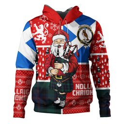 ScotsTee Shop Scottish MacTaggart Modern Clan Crest Tartan Hoodie Scotland Christmas Santa