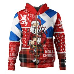 ScotsTee Shop Scottish Marjoribanks Ancient Clan Crest Tartan Hoodie Scotland Christmas Santa
