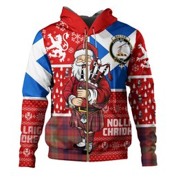 ScotsTee Shop Scottish MacTier Weathered Clan Crest Tartan Hoodie Scotland Christmas Santa
