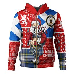 ScotsTee Shop Scottish Maver Dress Modern Clan Crest Tartan Hoodie Scotland Christmas Santa
