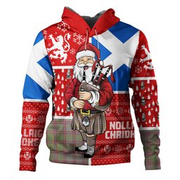ScotsTee Shop Scottish MacPherson of Glentruim Weathered Clan Crest Tartan Hoodie Scotland Christmas Santa